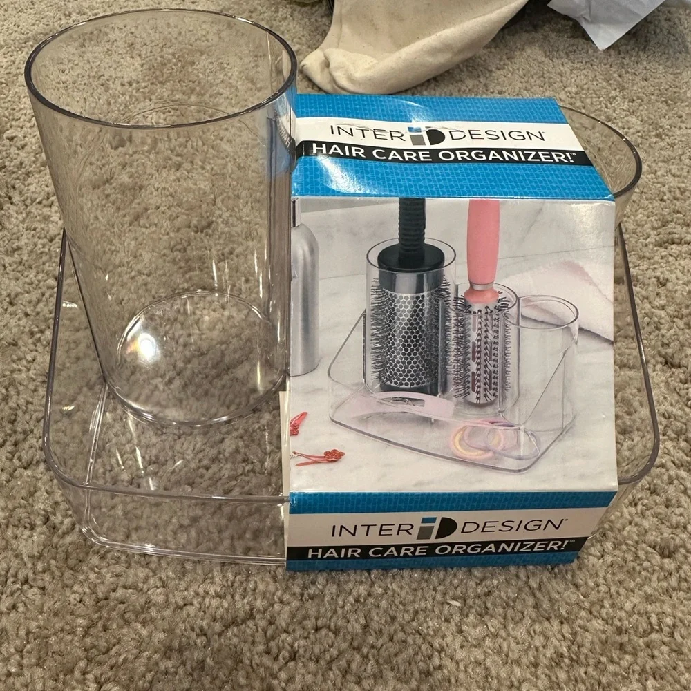 InterDesign Acrylic Hair Care Organizer for Brushes & Hair Tools NWT
